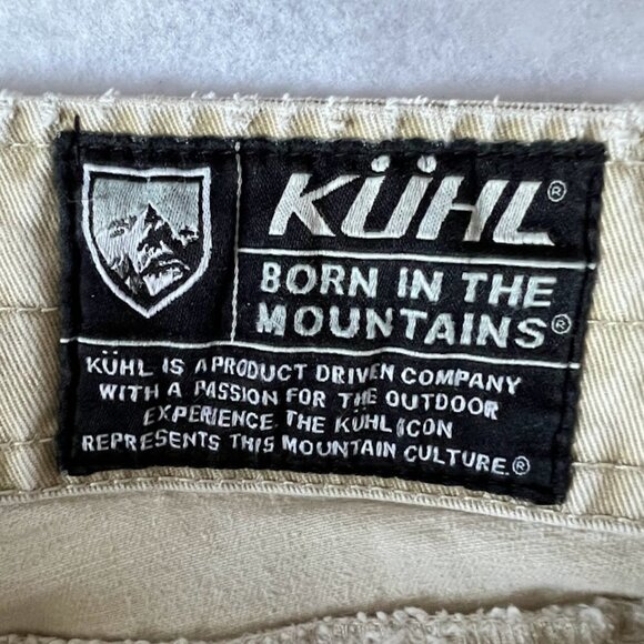 Kuhl Rydr Lean Pants Mens Fits 42 x 24 Hiking Outdoor Beige Destroyed Holes - Picture 3 of 14